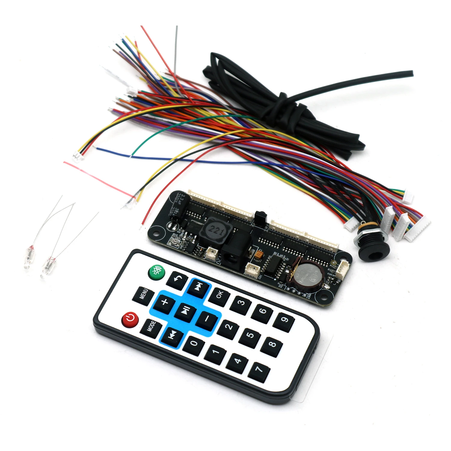 4Bit Universal Digital Nixie Tube Clock Motherboard Controller Board W Remote Control 12H/24H Time For IN12 IN14 IN8 IN18 QS30