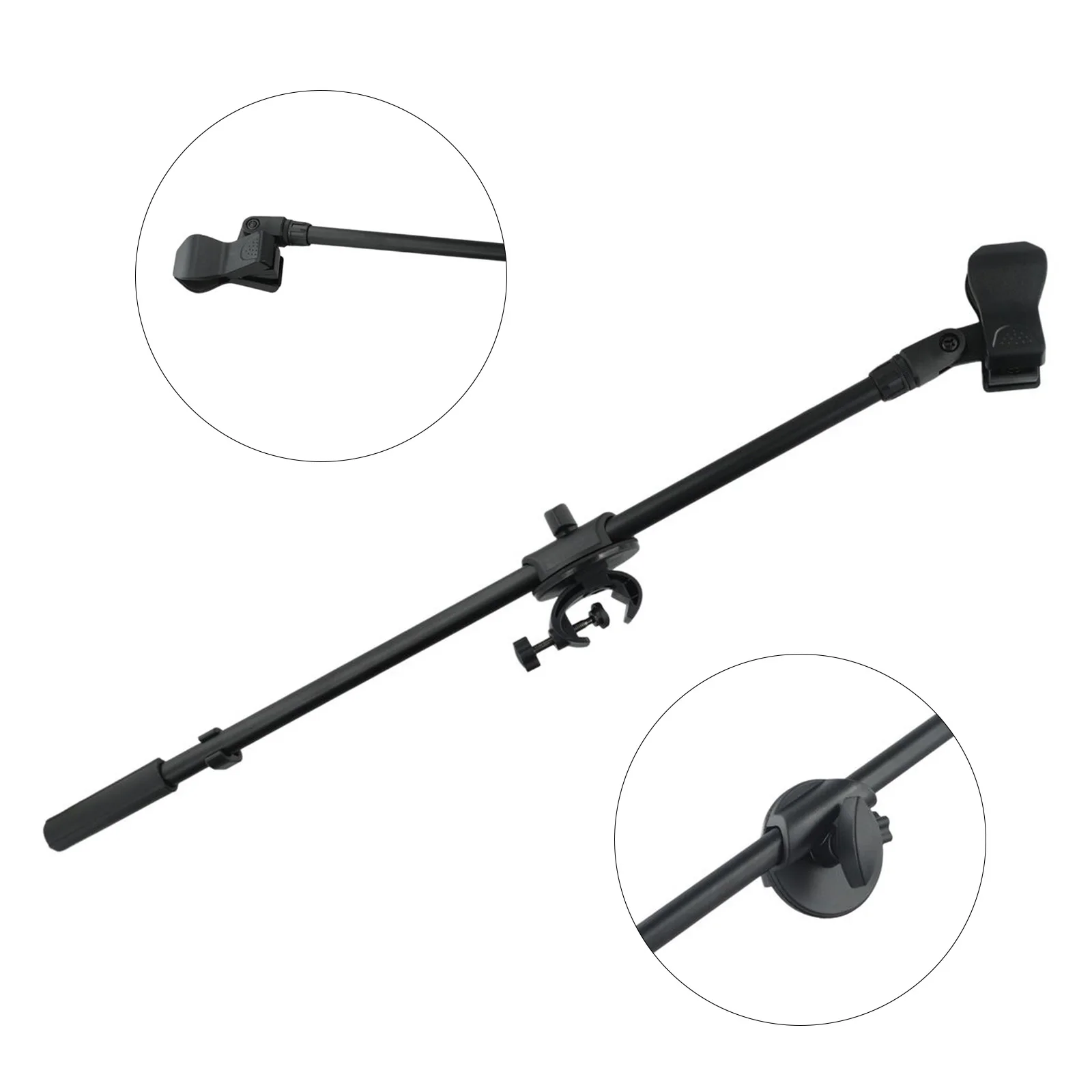 55cm Microphone Stand Crossbar Boom Metal Plastic Floor Short Mobile Phone Rotating Video Bracket Rotating Desk Stand Holder