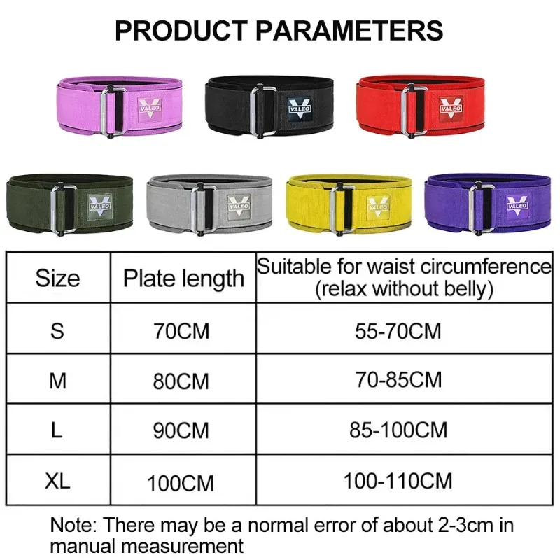 2024 Locking Weightlifting Belt Adjustable Nylon Gym Workout Belt Men Women Deadlifting Squatting Lifting Back Support Hot Sale