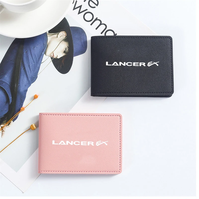 Auto Driver License Cover PU Leather Car Driving Documents Case Credit Card Holder For Mitsubishi Lancer Ex 9 10 Accessories