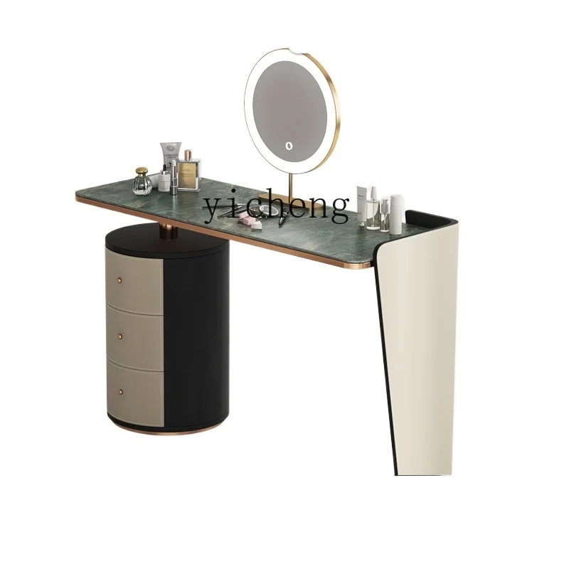 

ZC Advanced Stone Plate Dressing Table Minimalist Modern Minimalist Bedroom Bedroom Makeup Table Combination