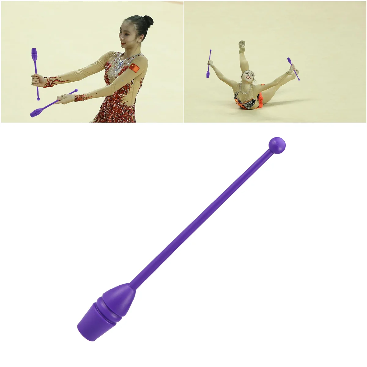 Gymnastics Stick Rhythmic Rotary Tool Skateboard Artistic Fitness Tools for Kids