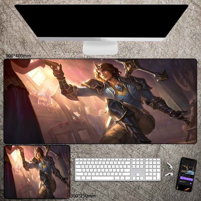 League of Legends Viego Anime Mouse Pad, Extra Grande, Teclado de computador, Acessórios de jogos, Anti-Slip, Comic Mousepad, 40x90mm