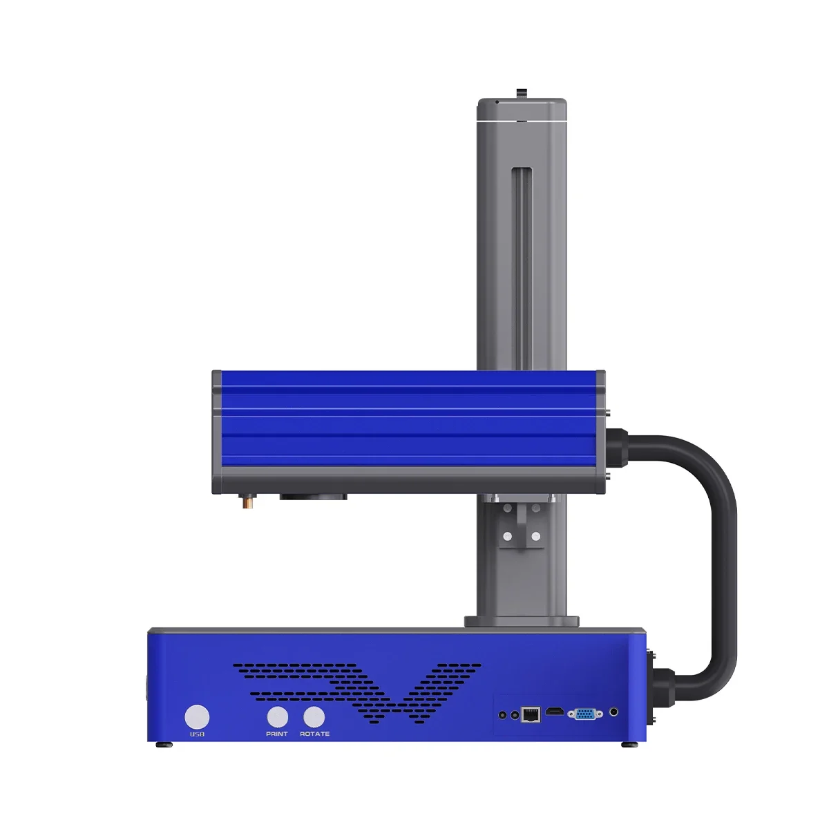 Portable Mini Desktop Metal Jewelry SS Engraving Machine 20w 30w 50w  Aluminum Metal Fiber Laser Marking Machine