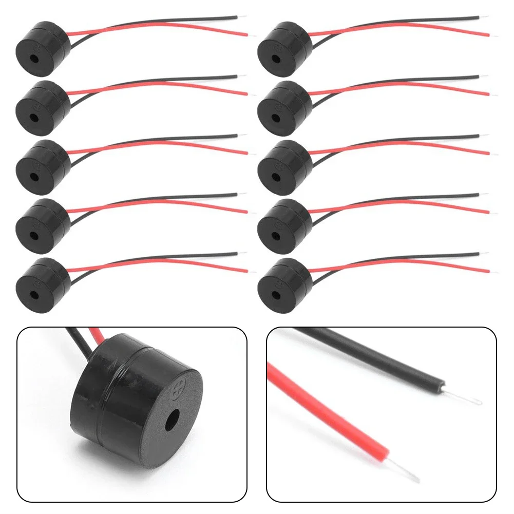 High Quality New Practical Buzzer Tool Signal YMD-12095 10Pcs/Set 12V ABS Active Active Piezo Beeper Brand New Buzzer Connector