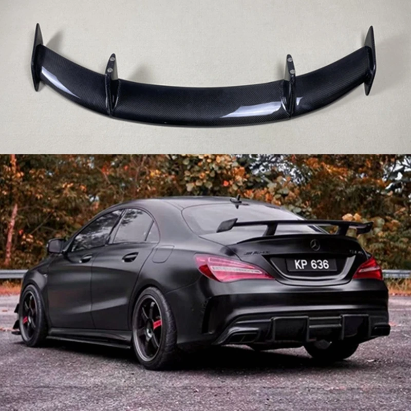 FOR Mercedes Benz AMG CLA W117 CLA45 Class C118 W118 Cla200 Carbon Fiber Rear Spoiler Wing Trunk Cover Car Styling