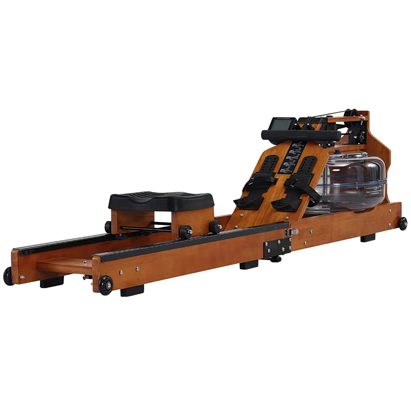

Manufacturer Fold Wooden Style Water Rowing Machine Cardio Exercise Training Fitness Equipment Rower Machine