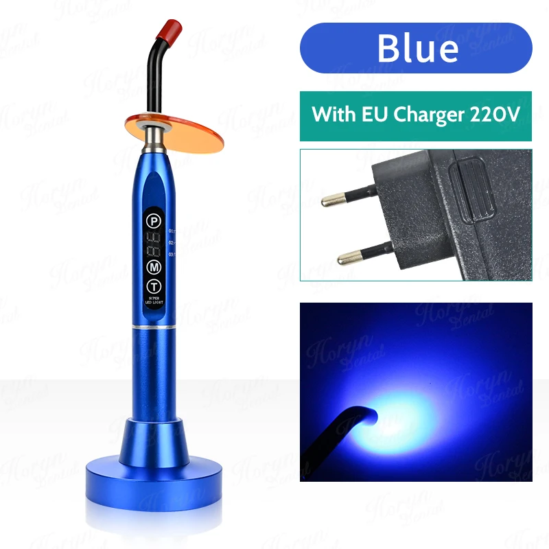 LED Draadloze Tandheelkundige Curing Light Lamp Machine Tandheelkunde Polymeriseren Hars Cure 5 s/3mm Lamp Licht Uitgeharde Tandheelkundige Orthodontie - afbeelding 1
