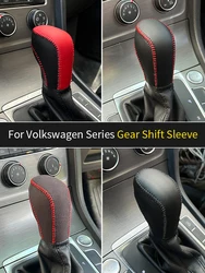 Gear Shift Knob Handle Lever Leather Protective Cover For Volkswagen Golf MK6 MK7 Passat B7 B8 Tiguan MK2 Bora Jetta Scirocco