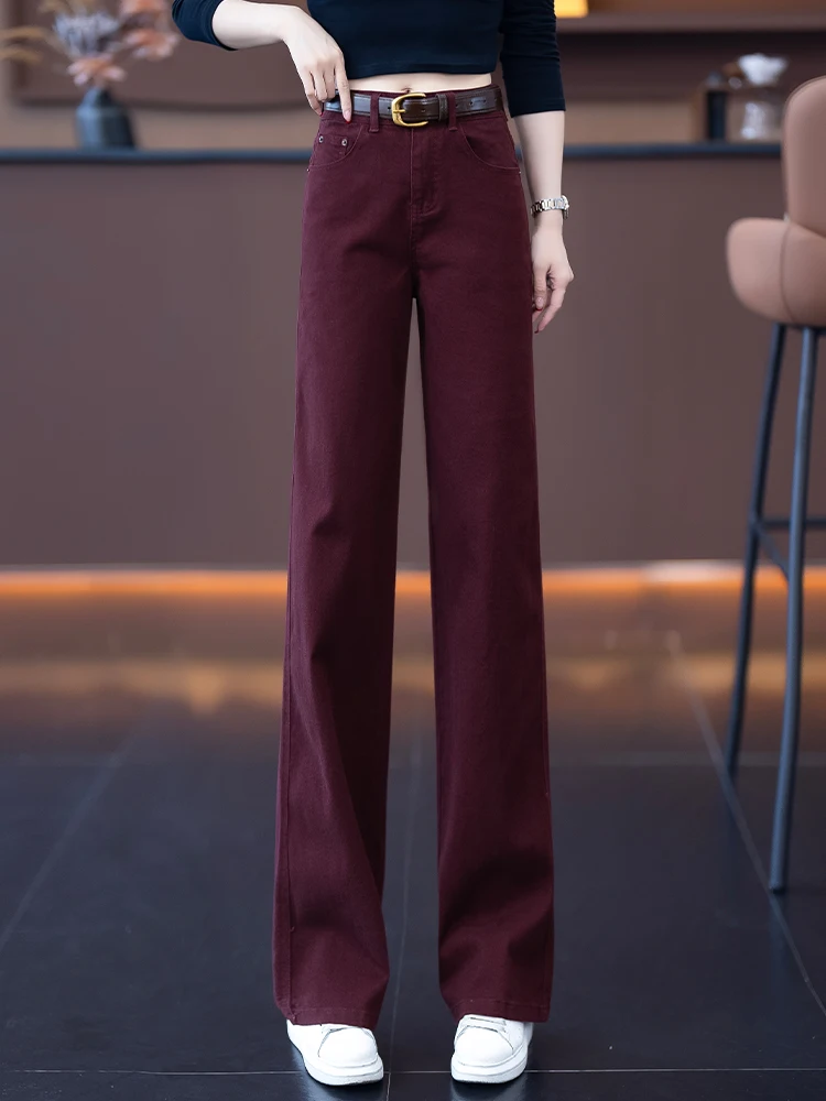 

Ankela High Waist Loose Fit Straight Leg Jeans Women's Casual Wide Leg Denim Pants Spring Autumn New Style Comfortable Slimming