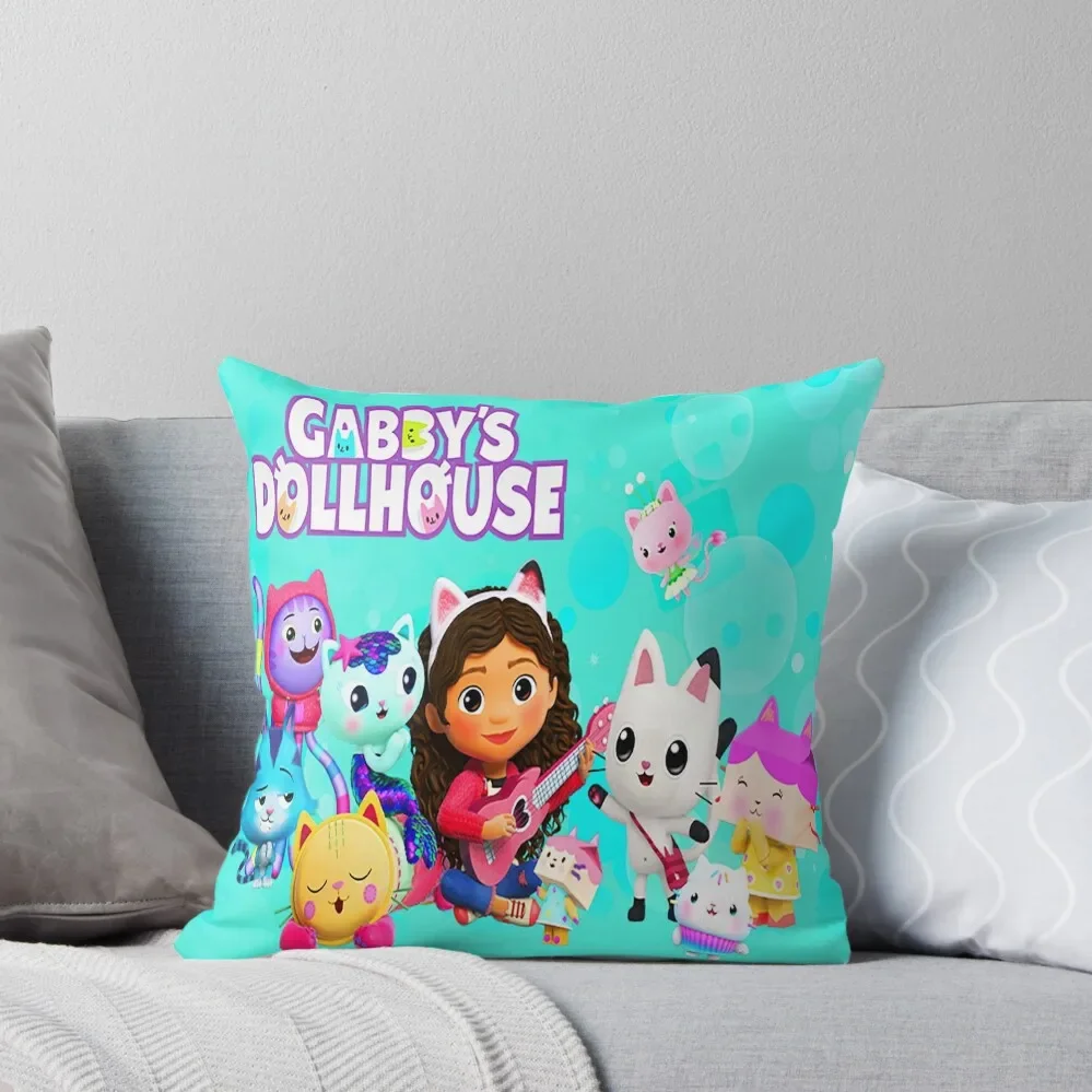 Gabby's Dollhouse characters Throw Pillow Luxury Cushion Cover Bed pillowcases