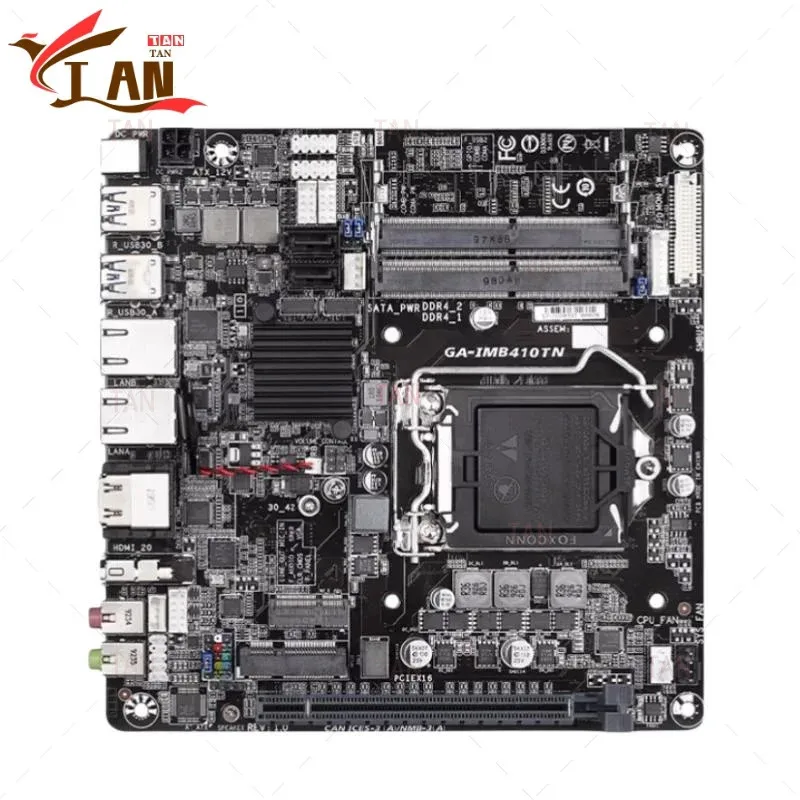 

XMSJ For Gigabyte GA-IMB410TN Motherboard H410 32GB LGA 1200 DDR4 Mini-ITX Mainboard 100% Tested Fast Ship TT