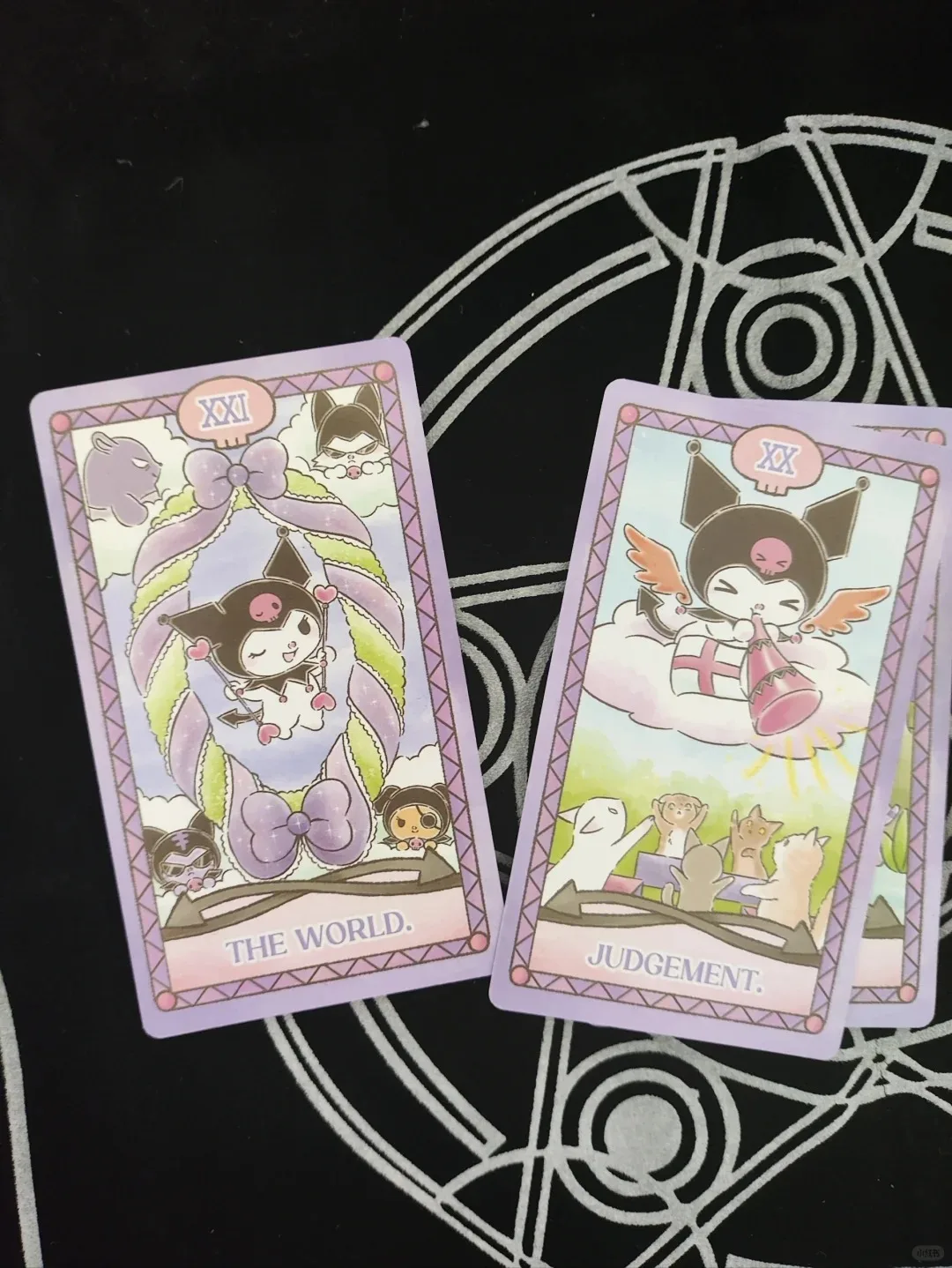 Tarot Kuromi Cinnamoroll Melody Cards Divination Star sign Hello Kitty Sanrio Melody 78 Cards Board Game Deck Oracle Card Party