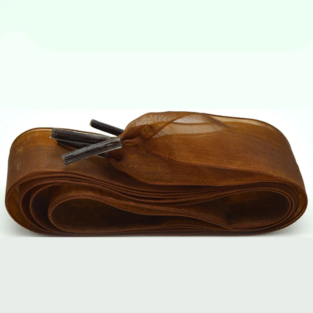 

6pcs 2.5X115Cm Wide Chiffon Shoelaces Flat Durable Shoe Laces Casual Athletic Boots Skates Replacement Strings Deep