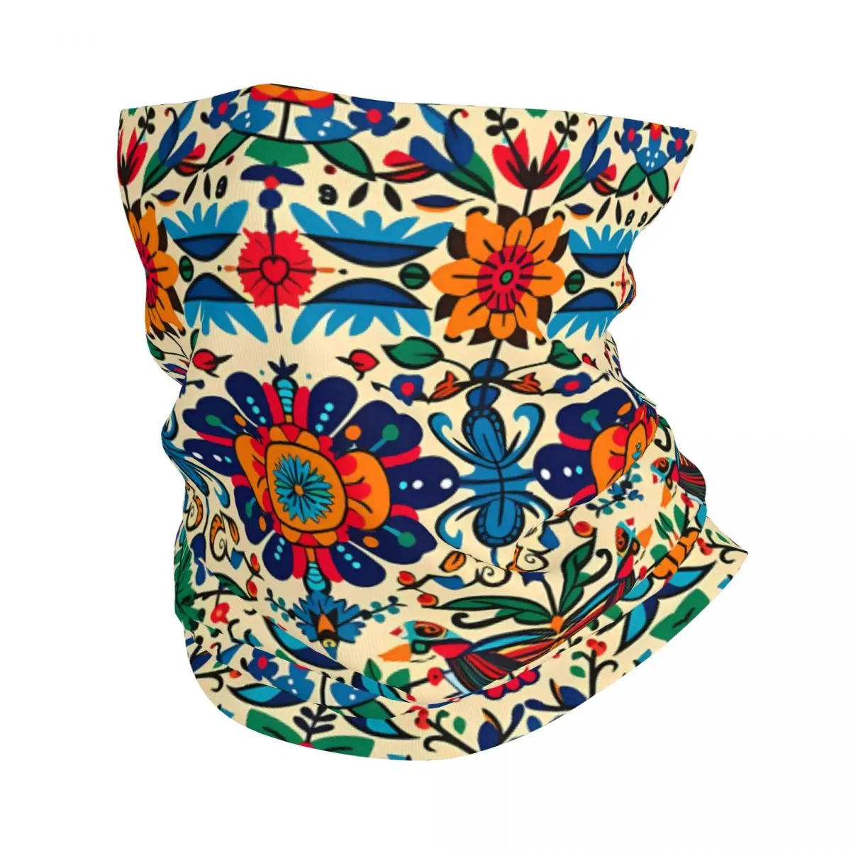 Cultural-Celebration-Sticker Thin Bandana Neck Gaiter Mexican Floral Wrap Scarf Headband Neck Cover