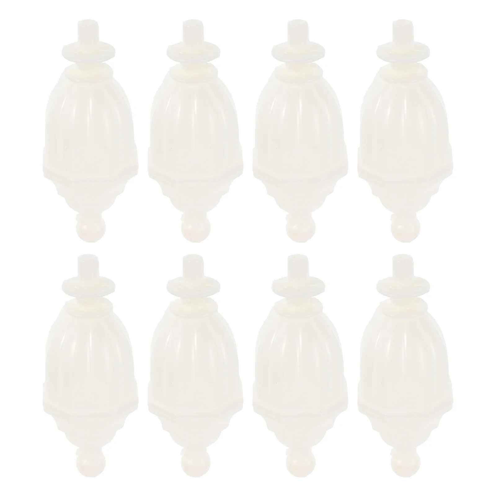 

8Pcs Plastic Topper for Bed Net Mosquito Net Pole Cap Decorative Set Bedroom Aesthetic Upgrade Versatile Design