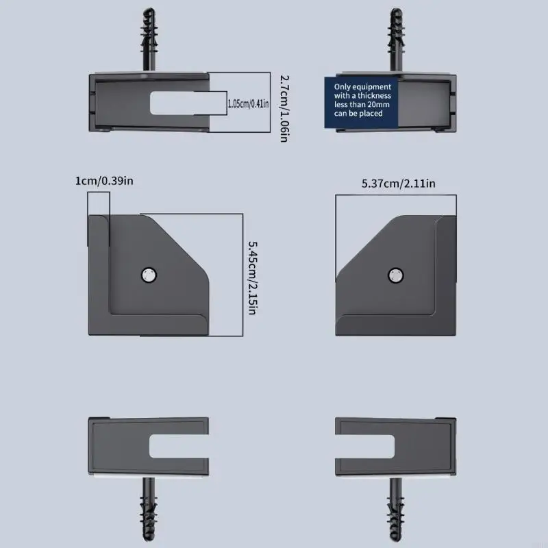 Soporte para tableta D5BB, soporte montaje en pared para tabletas y teléfonos, soporte fácil instalación