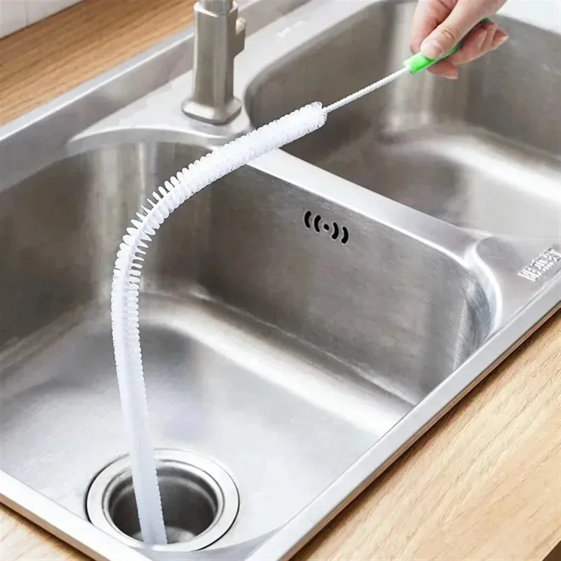 Biegsame Waschbecken-Überlauf-Ablaufbürste für Badezimmer, Küche, für 1 Stück Waschbecken-Abfluss-Reinigungsbürste, Abfluss-Verstopfungsentferner