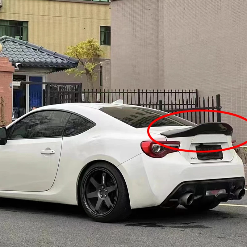 

Подходит для Toyota GT86 Subaru BRZ, Стекловолоконный задний спойлер из углеродного волокна, комплект для модификации кузова