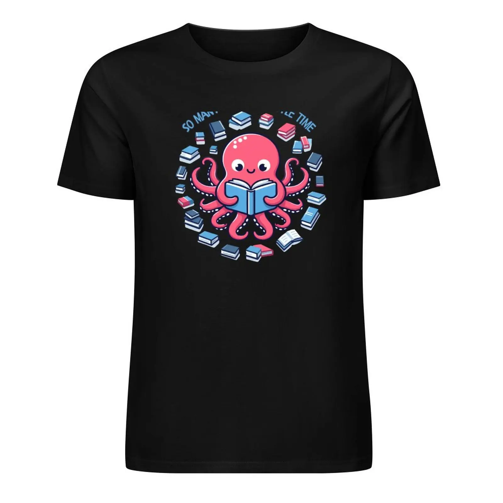 Bibliophile Octopus T-Shirt summer tops shirts graphic tee custom shirt man clothes Men's t-shirts