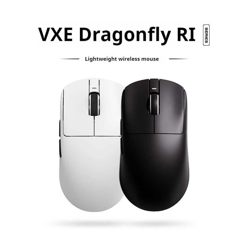 Vxe Dragonfly R1 Colorful Version Of The Game E-Sports Long Battery Life Paw3395 Lightweight Ergonomic Three-Mode Bluetooth Gift