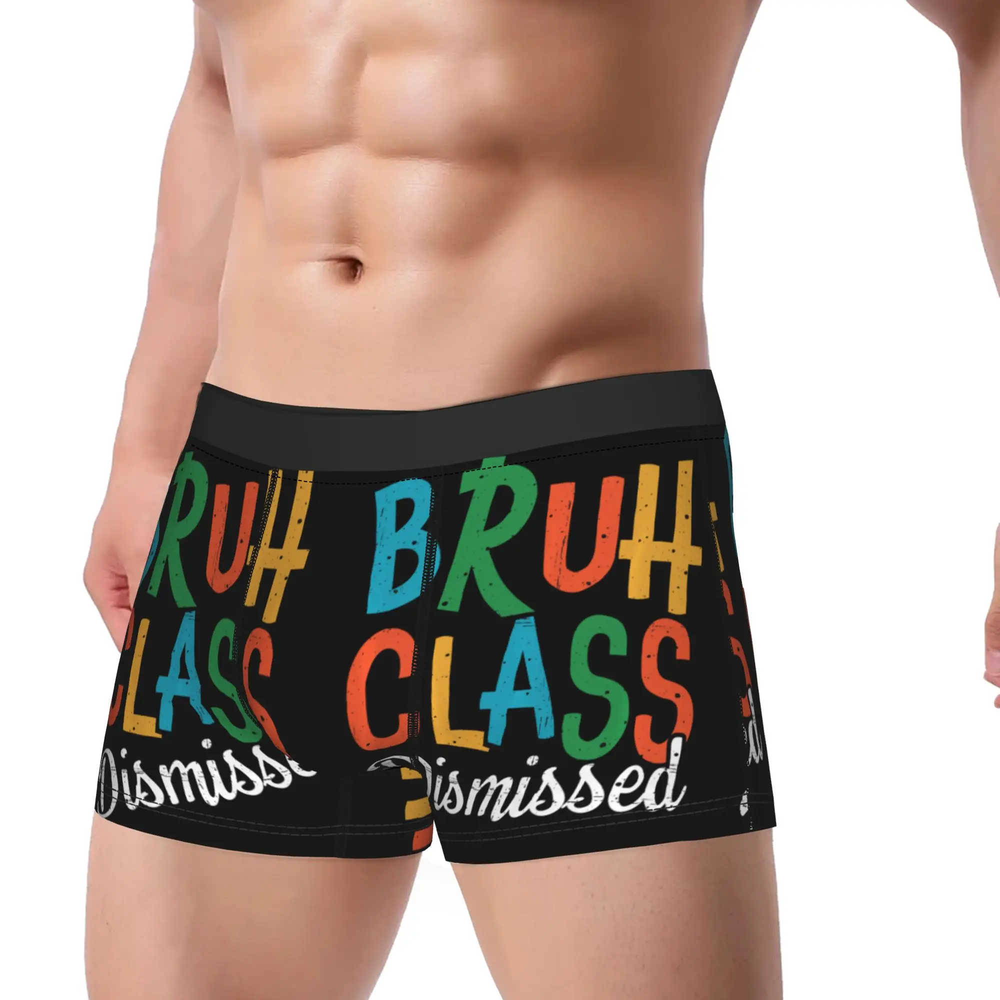 Bruh Class Dismissed Last Day of School Class Of 2026 Underpants Homme Panties Man Underwear Comfortable Shorts Boxer Briefs