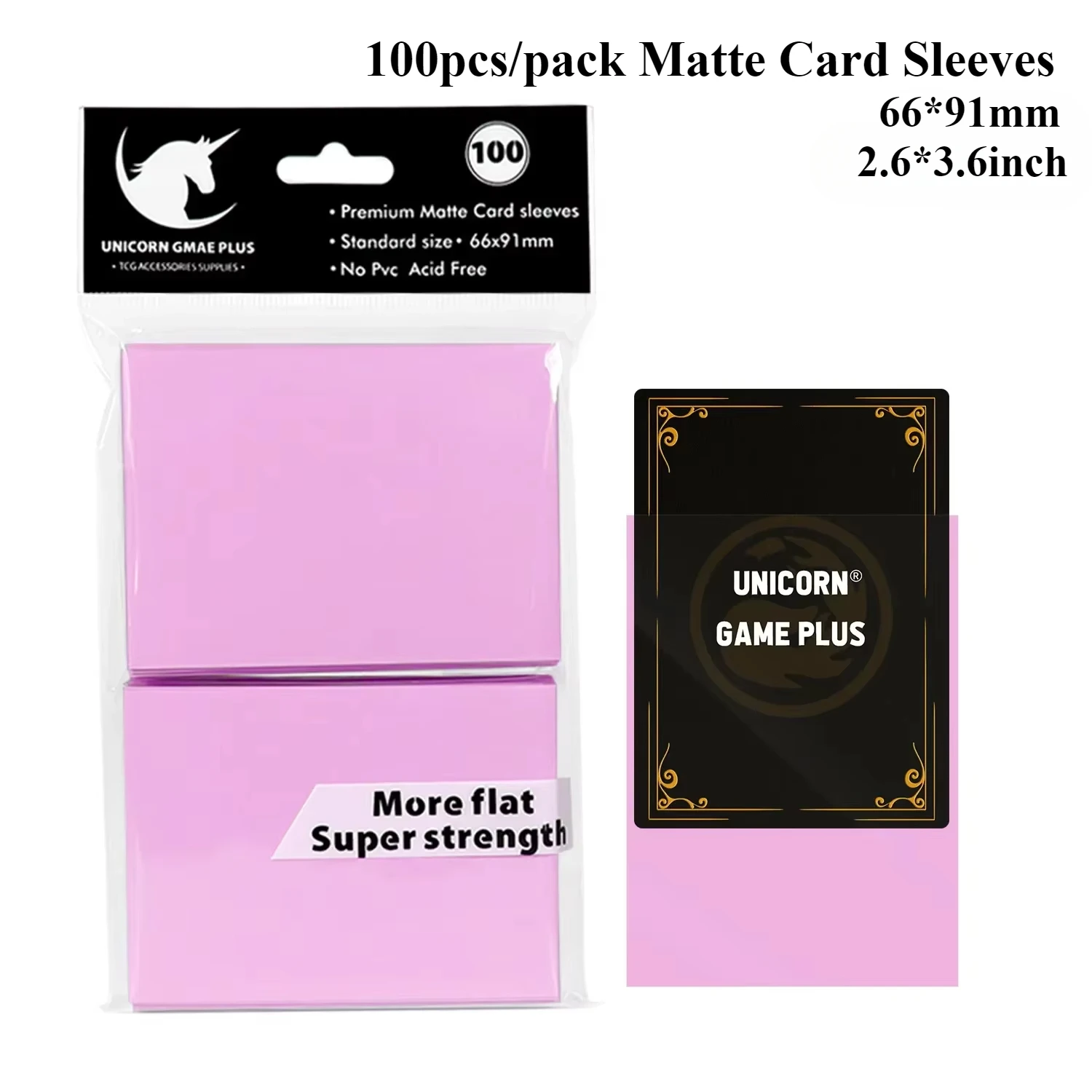 100PCS 66x91mm Matte Standaard Maat Kaart Mouwen TCG Trading Cards Protector Voor Tarot Shield Bordspellen magische Cover PKM