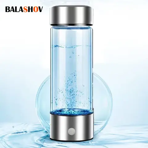 420ml 수소가 풍부한 물 컵 수소가 풍부한 물 생성기 병 품질 필터 휴대용 항산화 Lonizer