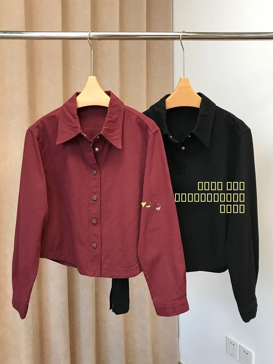 

Корейская утепленная рубашка-жакет из чистого хлопка для женщин, повседневная, приталенная, простая, универсальная, осенняя, модная, женская одежда.