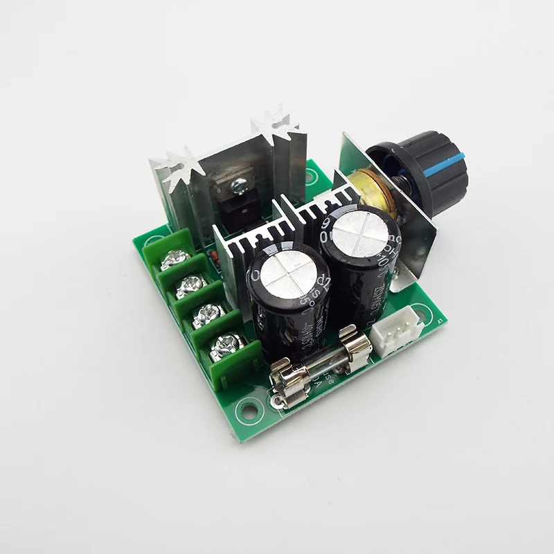 DC 12V 24V 30V 40V 13KHZ Auto PWM DC Motor Adjuster Regulator Governor Speed Controller Switch 10A 50V 1000uF C2