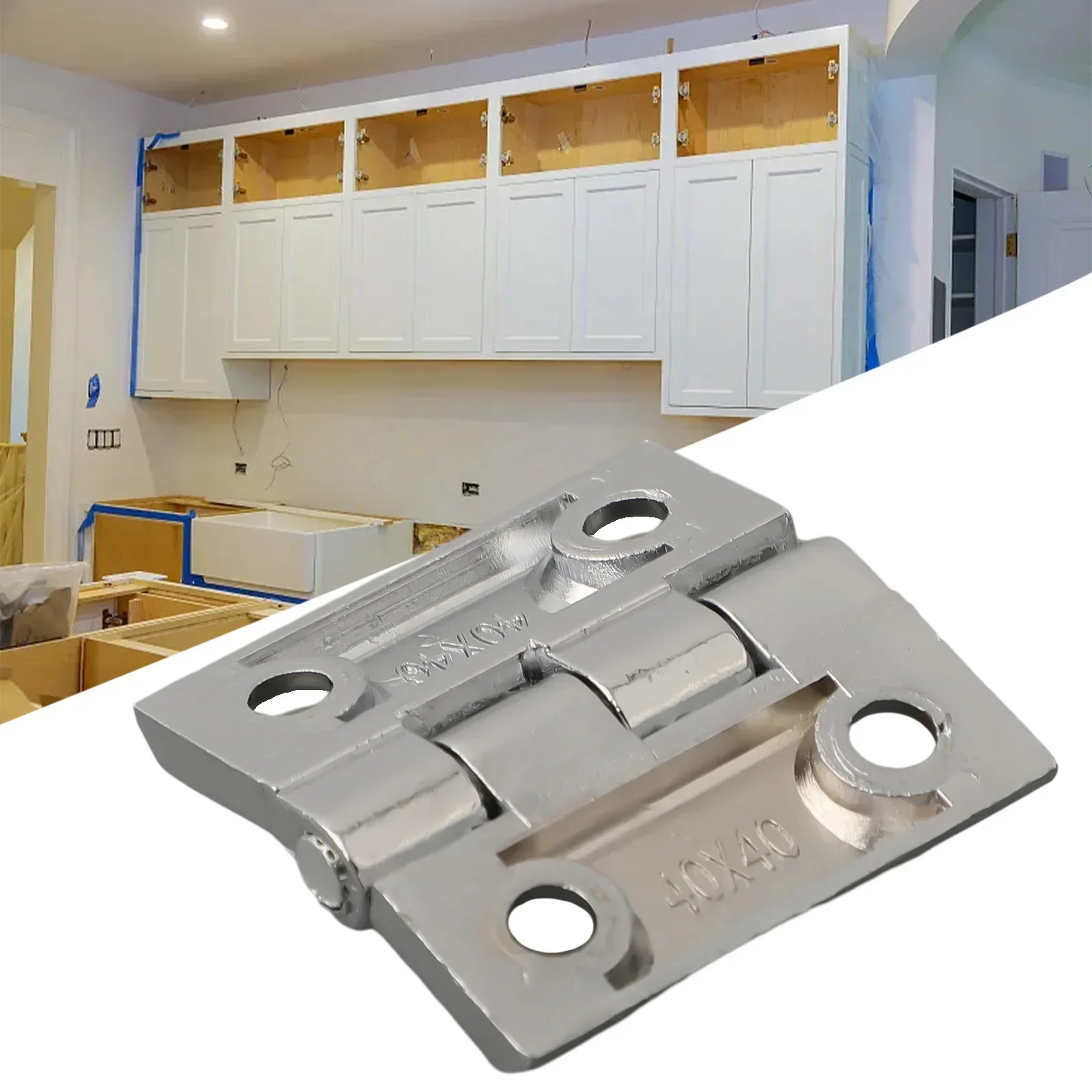 Zinc Alloy Butt Hinges Cabinet Door Hinges Aluminium Box Backflap Shed Door Hinges Silver Furniture Hardware