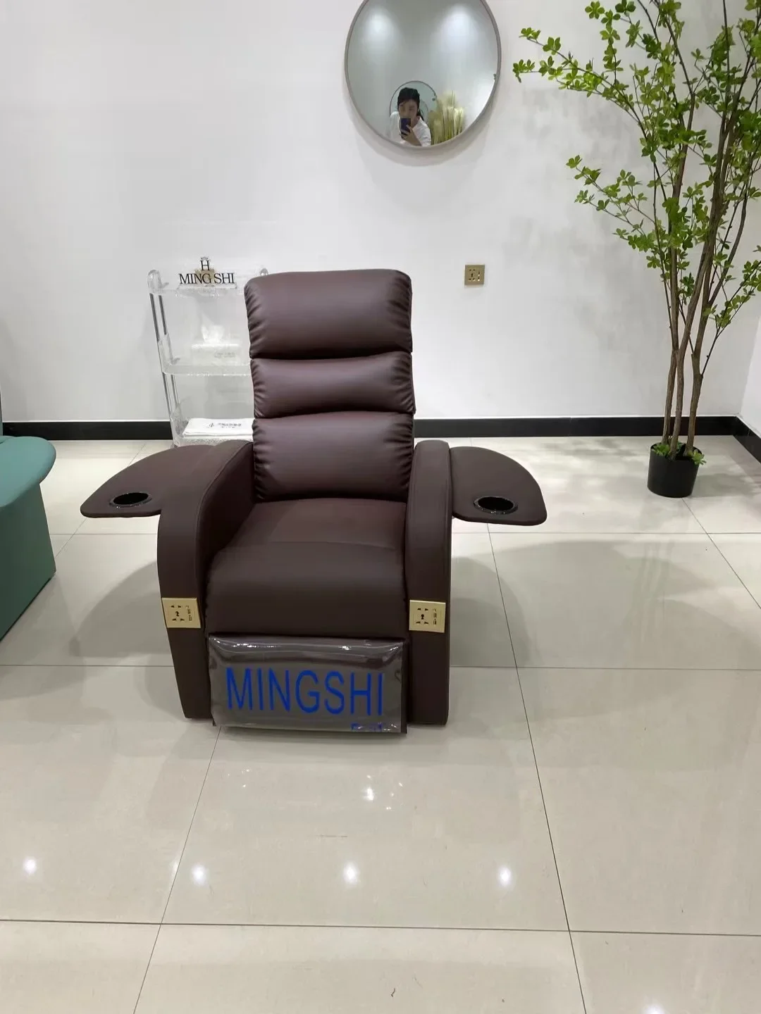 Single person flat manicure sofa chair, eyelash sofa lounge chair, beauty salon chair