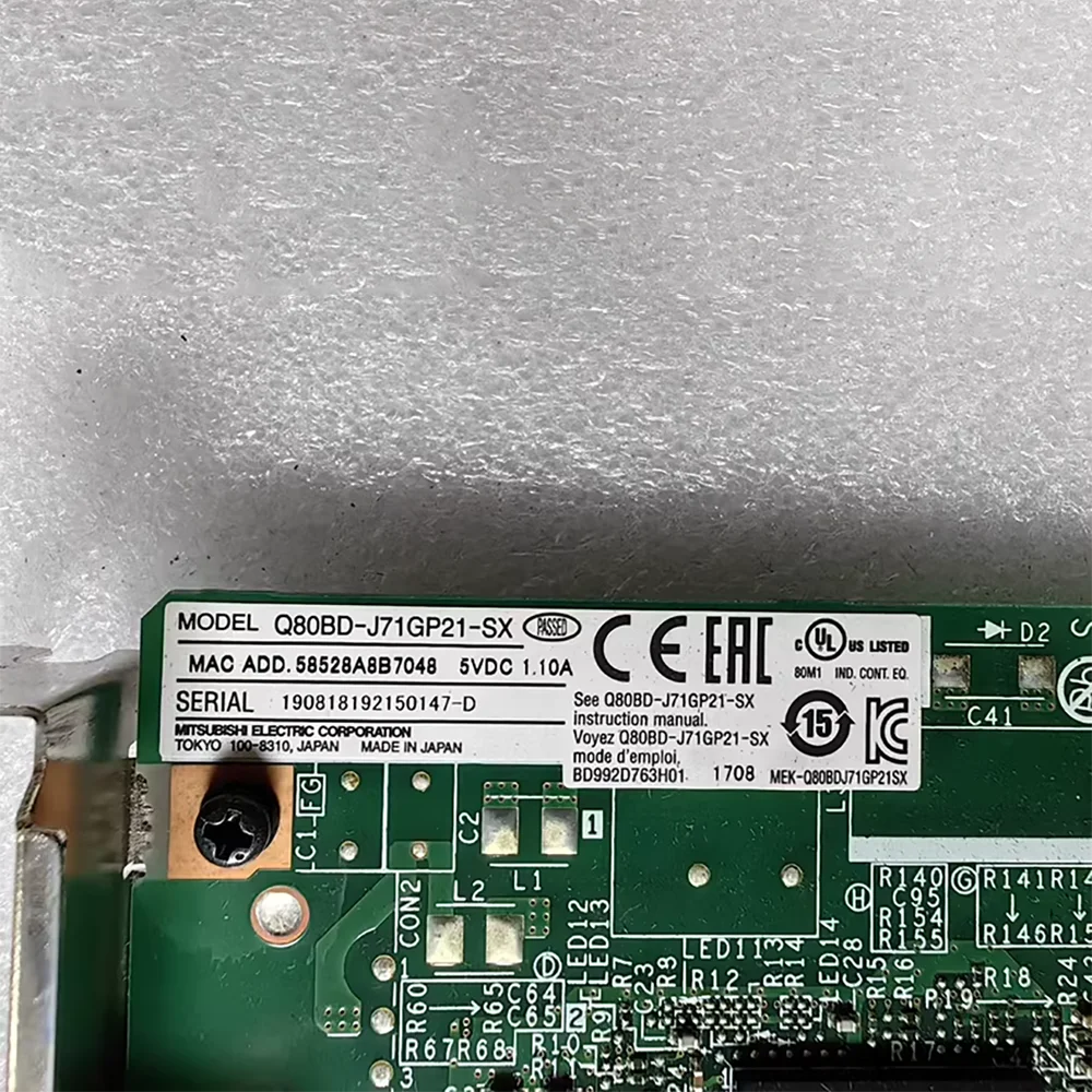 

Fiber optic communication card Q80BD-J71GP21S-SX network interface card