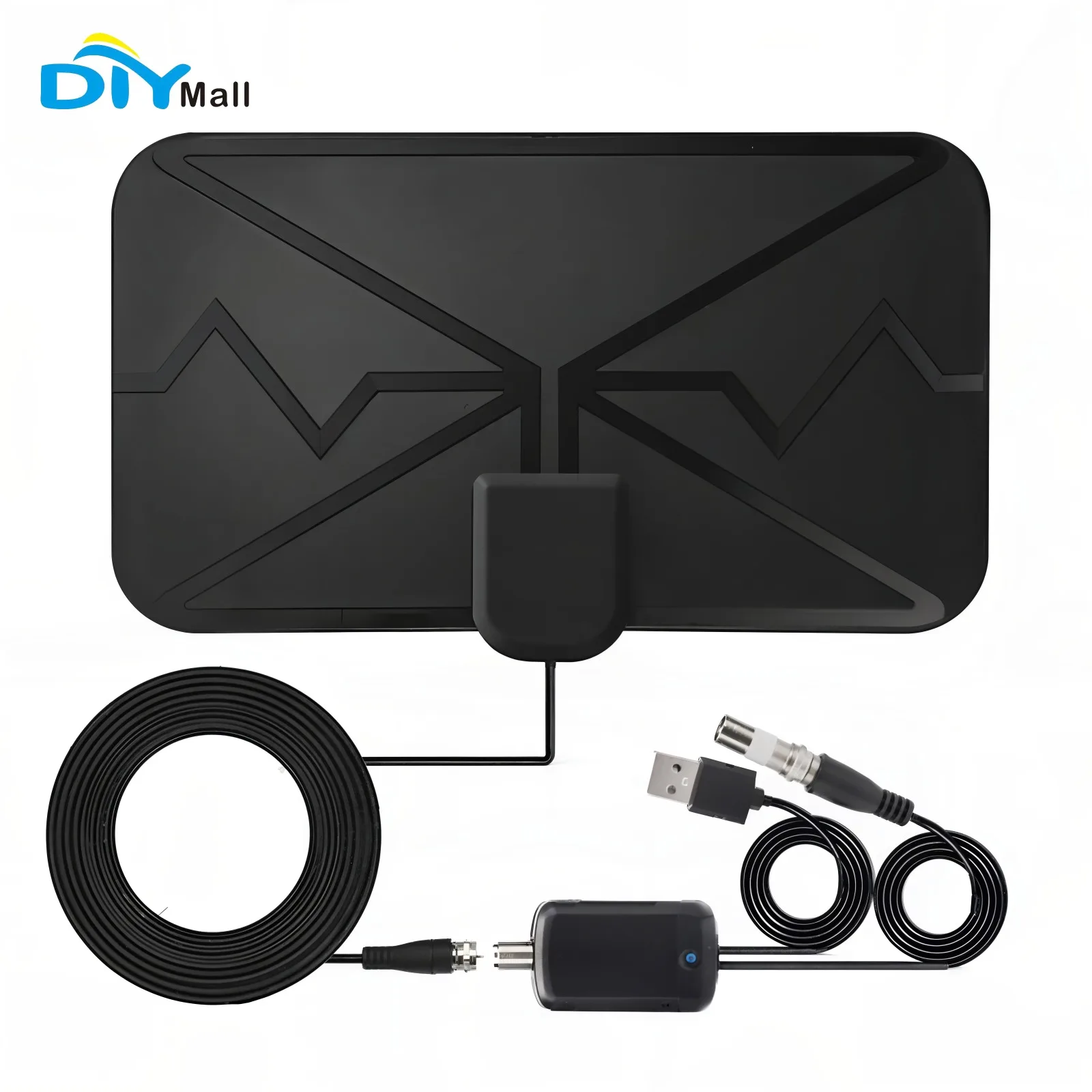 HD Digital TV Antenna with Power Amplifier for Indoor Use 980 Miles Range 4K Local Channels Enhanced Reception