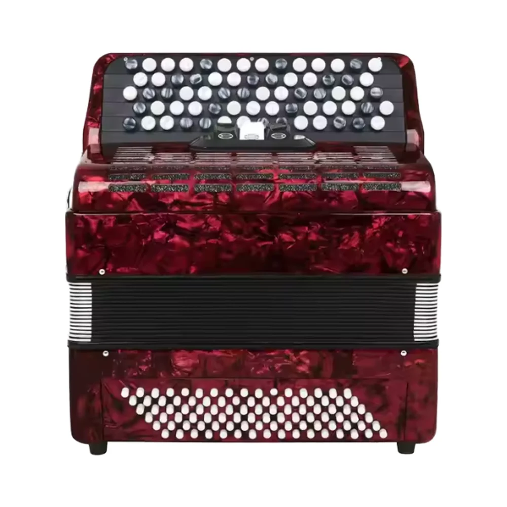 

Горячая продажа диатонический хроматический аккордеон с 62, кнопка, 60 басов, трехцветный футляр