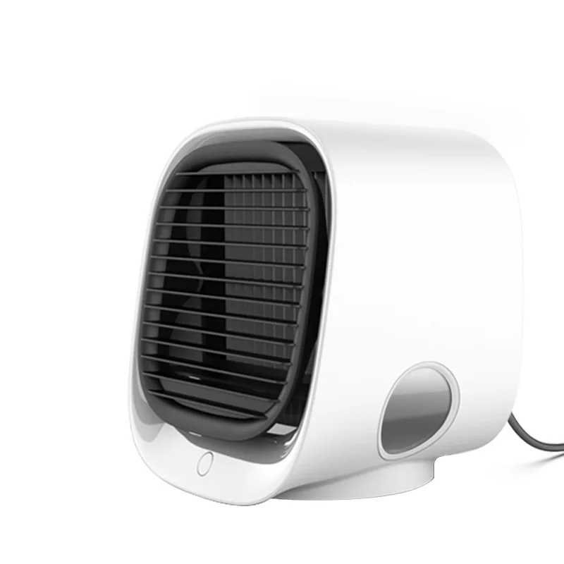 

Small Air Cooler, Mini Desktop Cooling Fan, Portable Air Conditioner Fan for Home Office