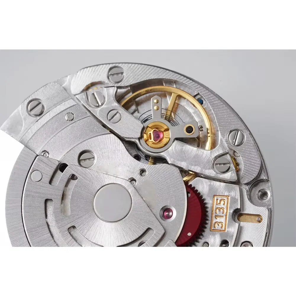 Dandong Super 3135 automatic mechanical movement blue balance wheel watch movement VS 3135 clean factory