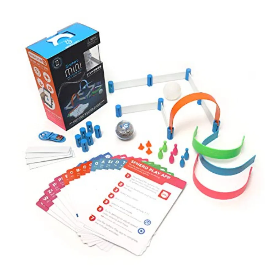 

STEM educational toy for kids ages 8+ app-enabled coding robot with Bluetooth connectivity plastic construction set in blue int