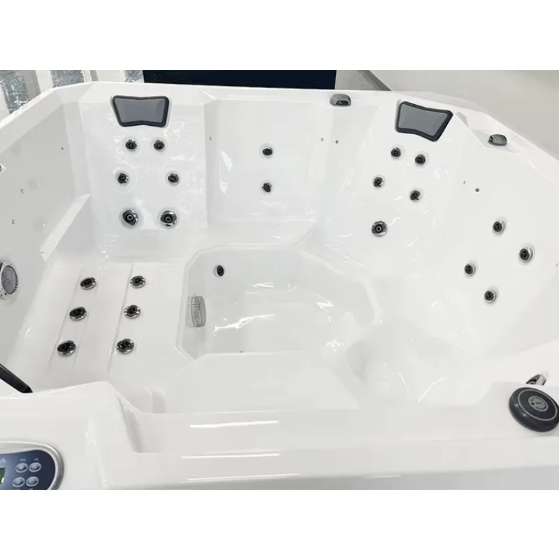 Customized Portable 5 Person Outdoor Swim Spa Hot Tub With Easy Installation Control System For Backyard Home