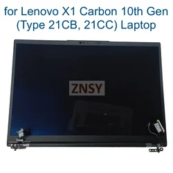5M11H44119 OLED LCD Screen Assembly for Lenovo ThinkPad X1 Carbon 10th Gen 21CB 21CC Laptop Complete Top Half Set ATNA40YK15 New