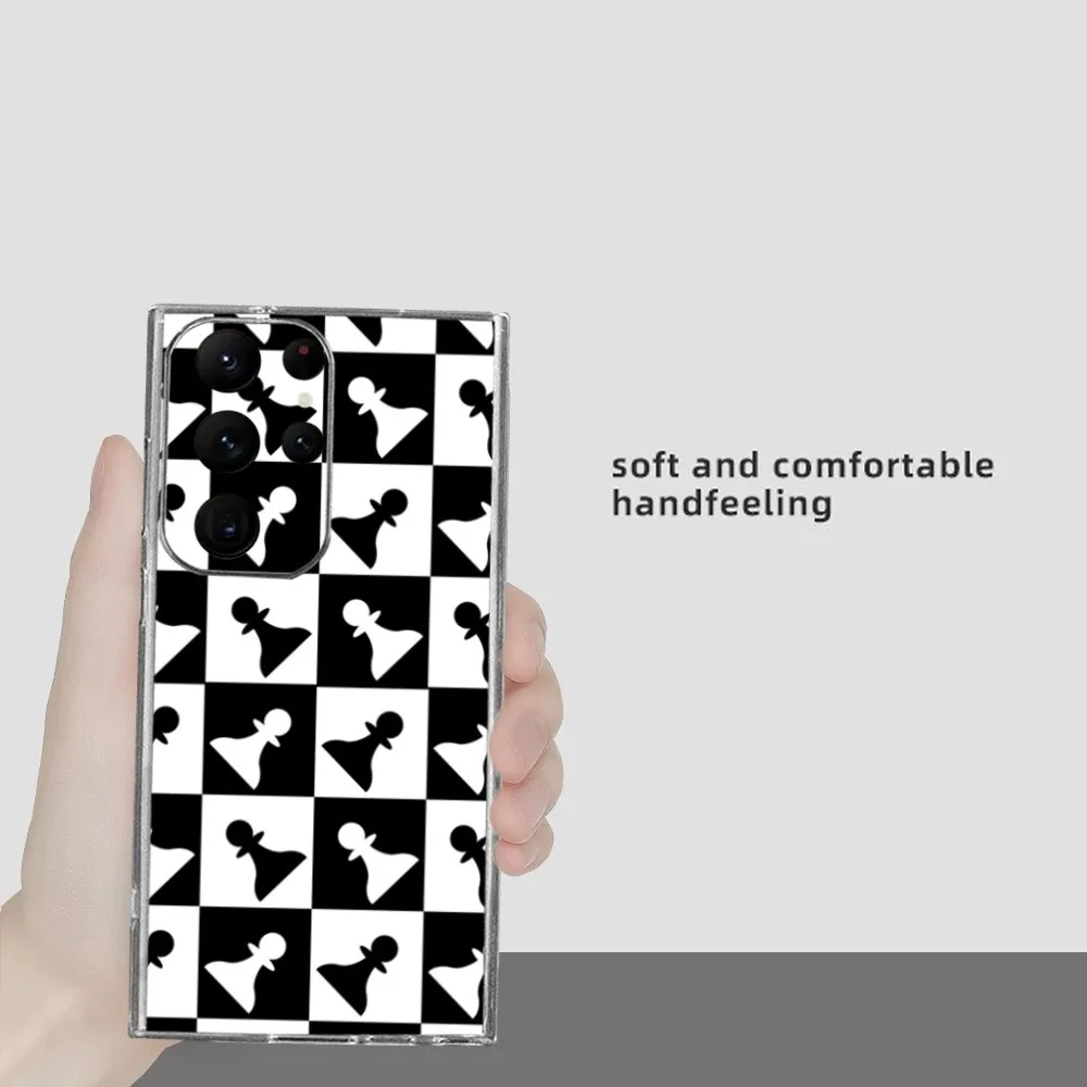 Schaakhoesje Telefoon Hoesje Voor Samsung Galaxy S24 Ultra S22 S23 Ultra S21 S20 5G Beschermende Siliconen Tpu Funda