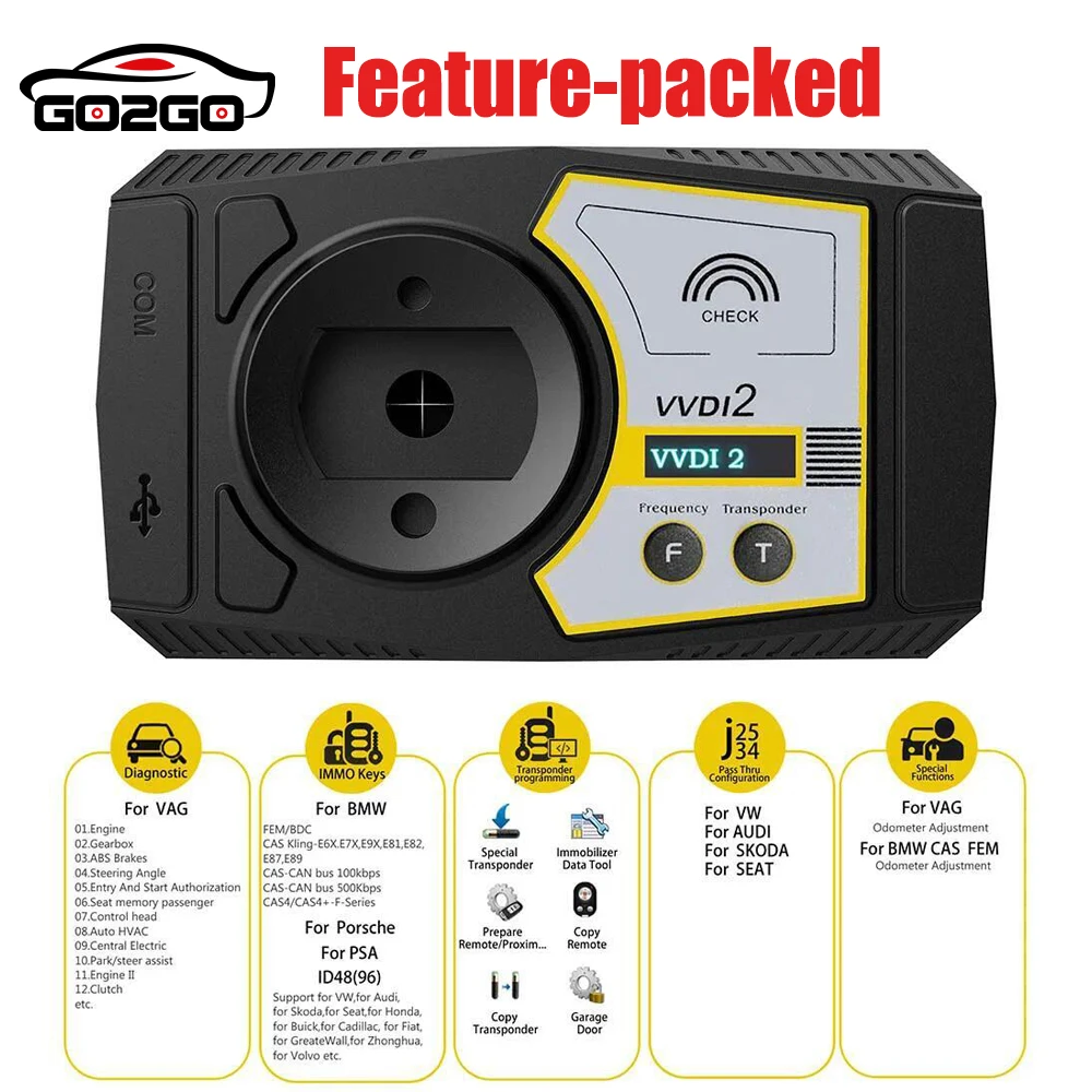 Xhorse VVDI2 Full Version V7.3.6 with OBD48+96bit 48-Clone+MQB+FEM/BDC for BMW with 13 Authorizations Activated Free