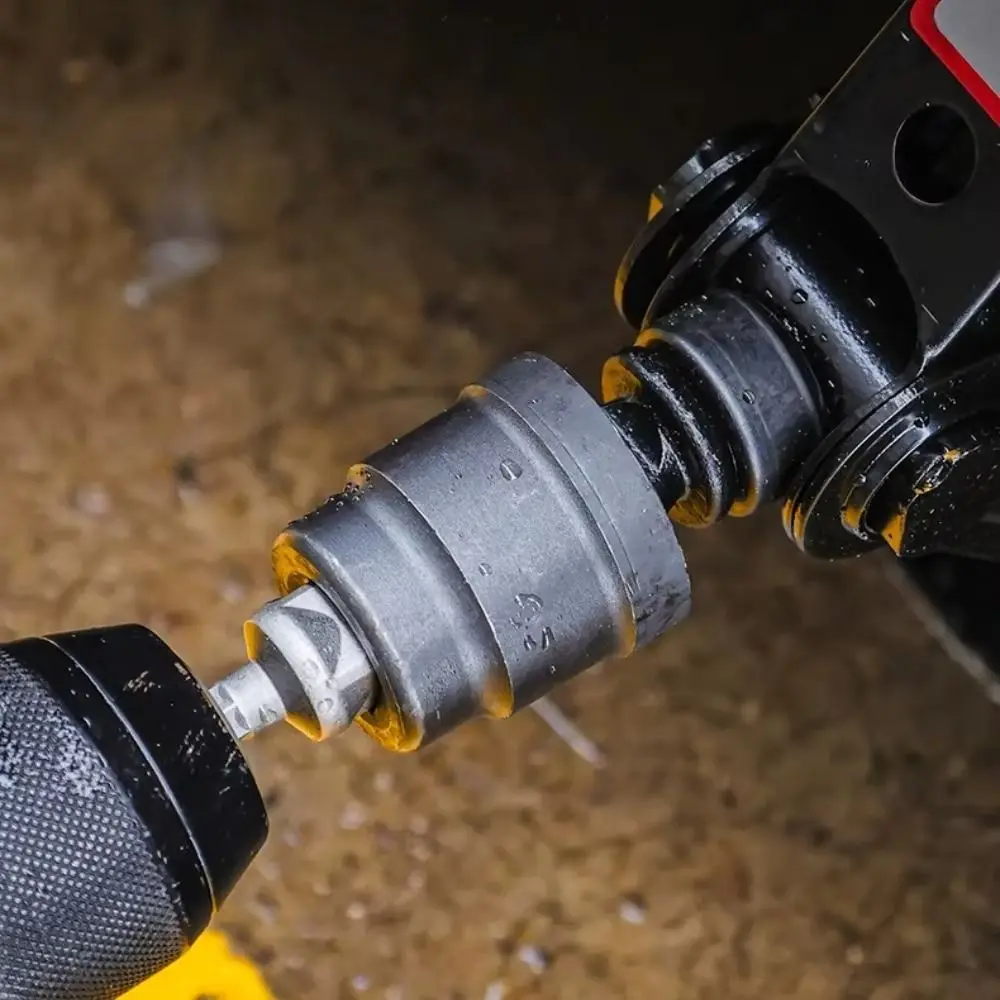 

Heavy-Duty Tool Car Jack Adapter Rust-Resistant Steel Ball Joint Rod Drill Adapter Universal Quick Connect Impact Wrench Adapter