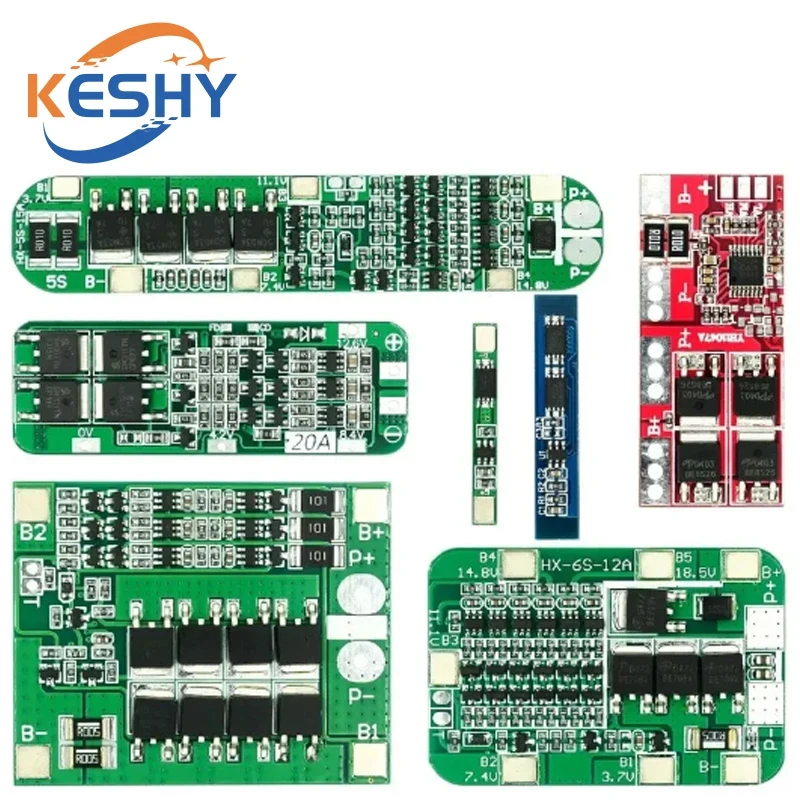 1S 2S 3S 4S 5S 6S 3A 20A 30A Li-ion Lithium Battery 18650 Charger PCB BMS Protection Board For Drill Motor Lipo Cell Module