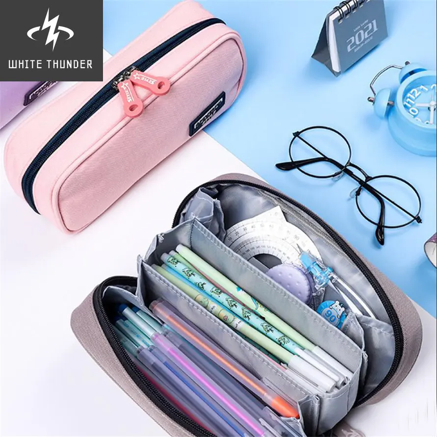 Pencil Cases Papeleria Y Oficina Etui 3 Layers Stationery Estuche Case Material Escolar School Supplies Trousse Scolaire Carcasa