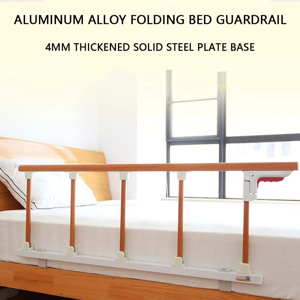 Aluminum Alloy Folding Elderly Bed Anti-Fall Fence Thickened Medical Bed Nursing Bed