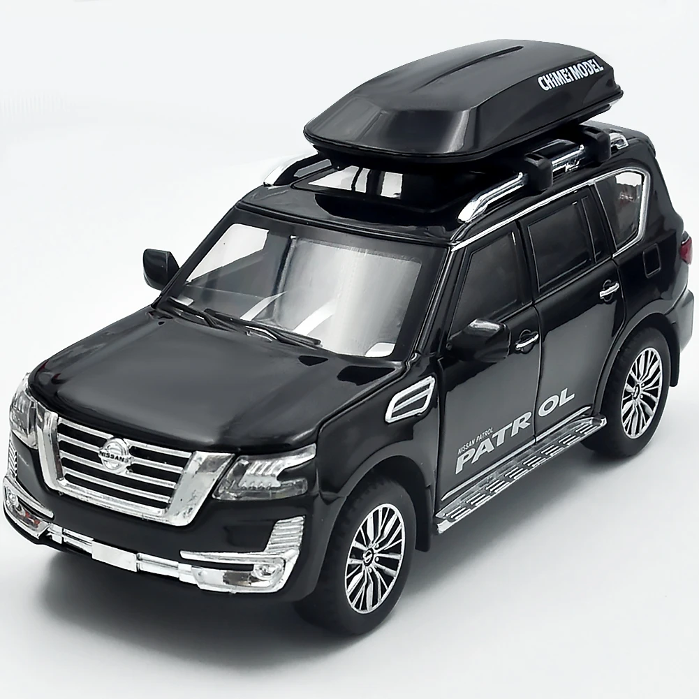 1:32 die-cast metal toy model suitable for Nissan Patrol SUV/Sound and Light Car/Pull Back/Education Collection/Gift