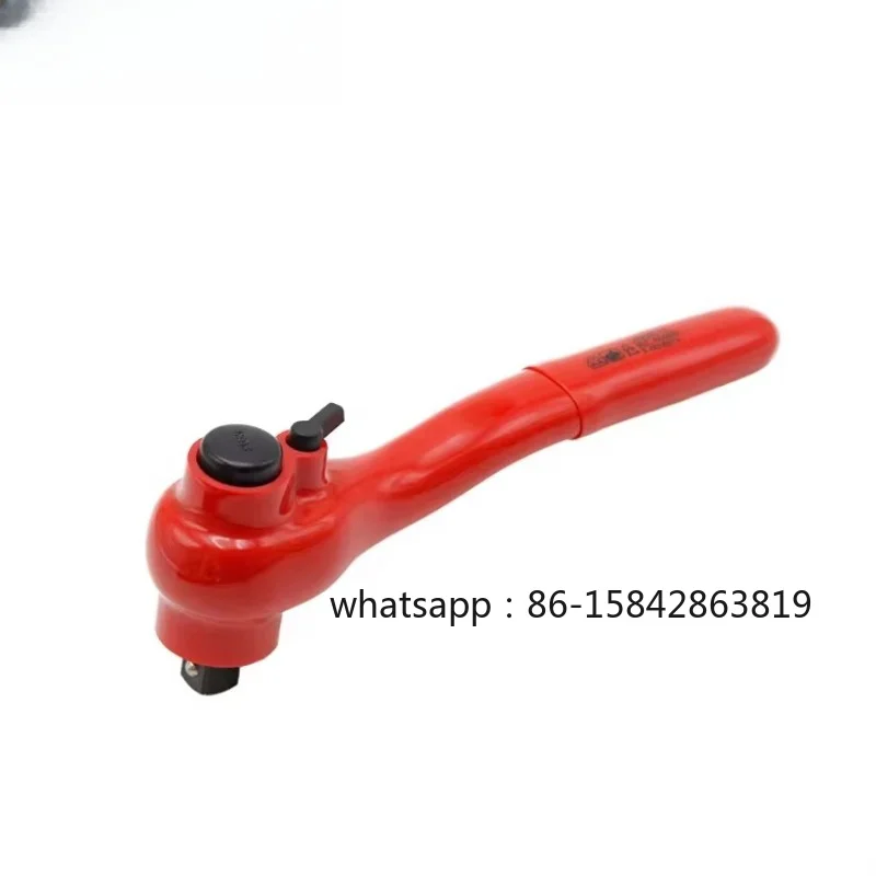 19Pcs 1000V Industrial VDE Insulated Hand Tool Set Ratchet Wrench and Socket Tool Set