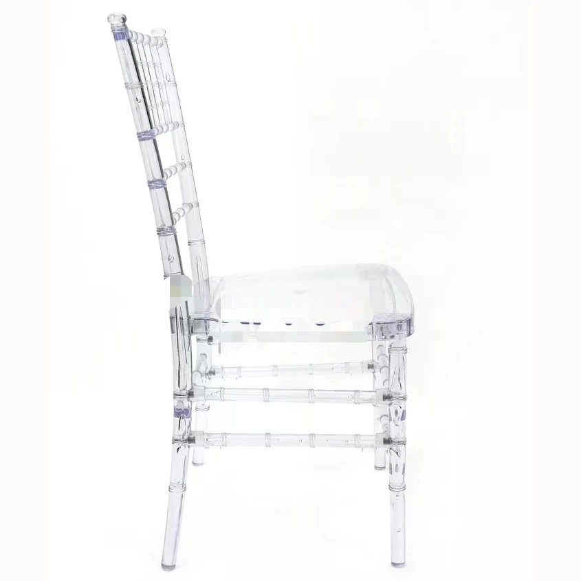 Integrated Design Cheap Clear Transparent Acrylic Resin Chiavari Chair For Wedding