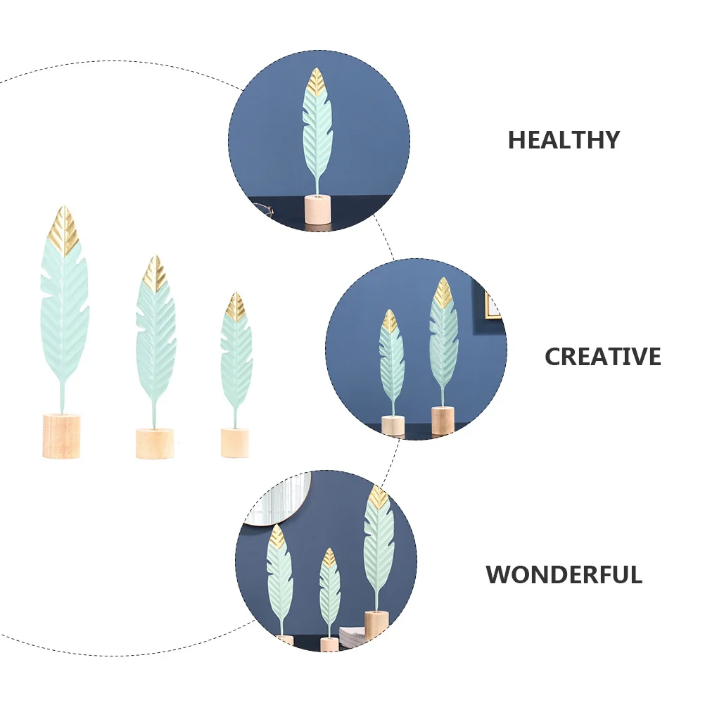 

1Set Iron Decoration Creative Relief Modeling Room Decor Living Bedroom Home Ornaments Adornments Wood Base